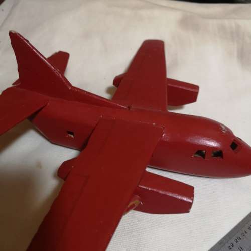 Vintage wood hand carved Airplane