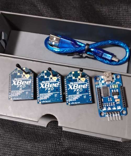 XBee Pro S1 with USB Connector, 3 x XBee Pro S1 to clear