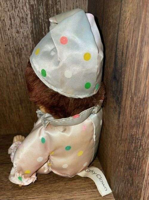 *Vintage* 1980s Corky Clown Monchici Doll dots. Very Rare, Collectible