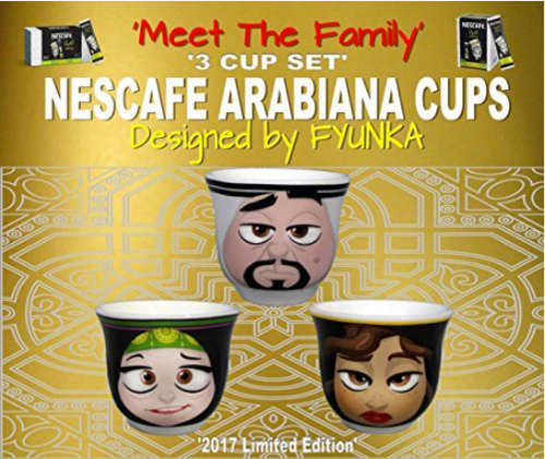 Nescafe Arabiana cups, Collectors Rare cups. Dubai promo. Limited Edition