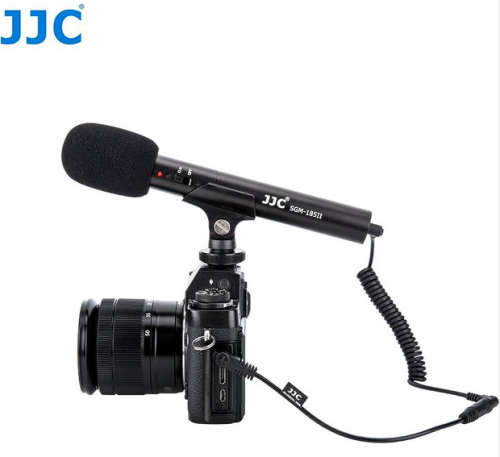 JJC SGM-185 II Stereo Microphone for camera and interviews