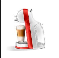Nescafe Dolce Gusto Mini Me Coffee Machine. Beautiful `RETRO` Red & Off White machine