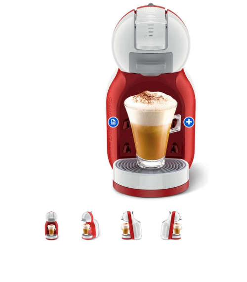 Nescafe Dolce Gusto Mini Me Coffee Machine. Beautiful `RETRO` Red & Off White machine