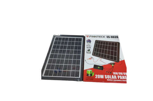 16v/9v/6v 20w Solar Panel-Outdoor Emergency Charging. Max 1A, 2A, 3A. Has USB and other accessories