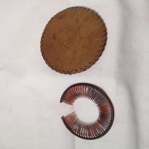 Vintage Hairband  in customised round leather cover