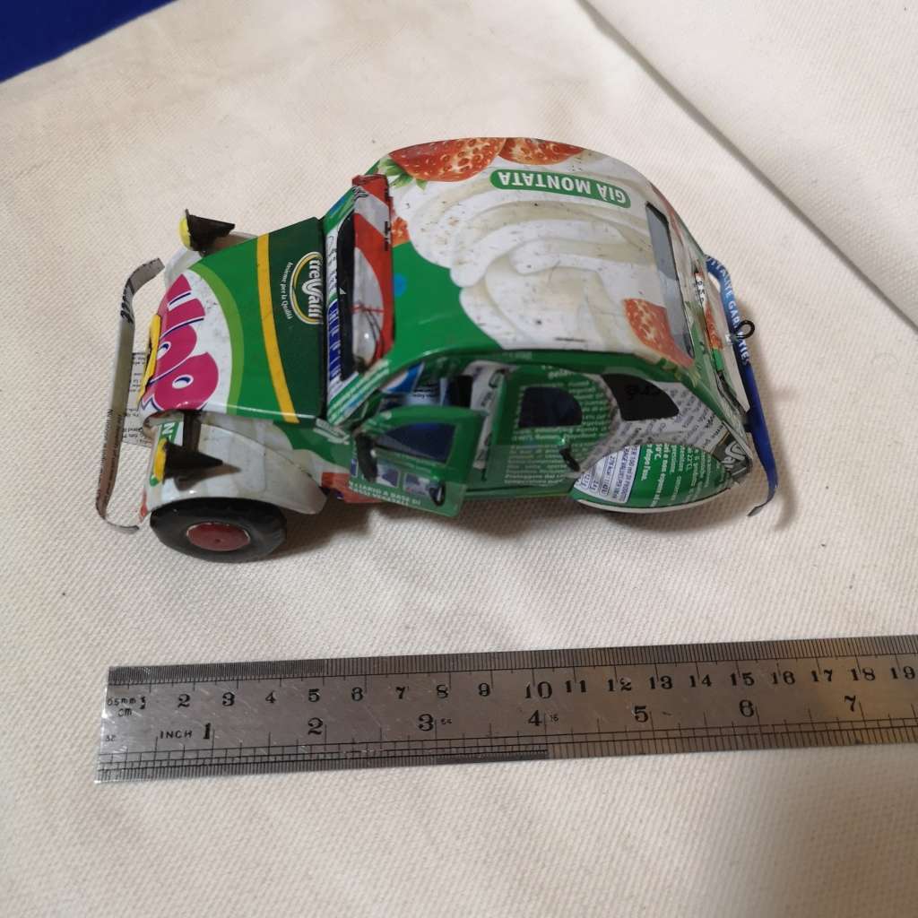 Recycled metal can Model Car. Good Attention to detail