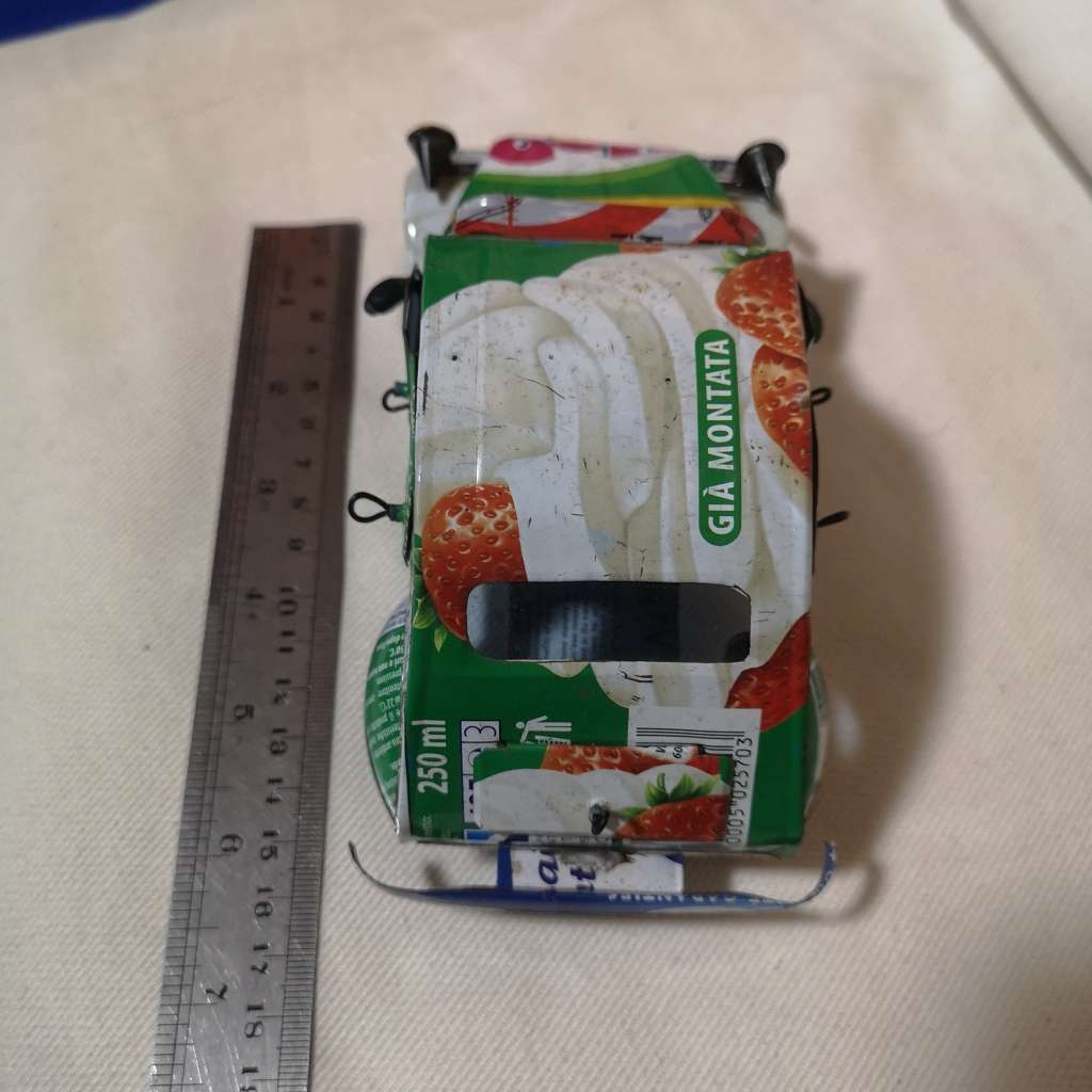 Recycled metal can Model Car. Good Attention to detail