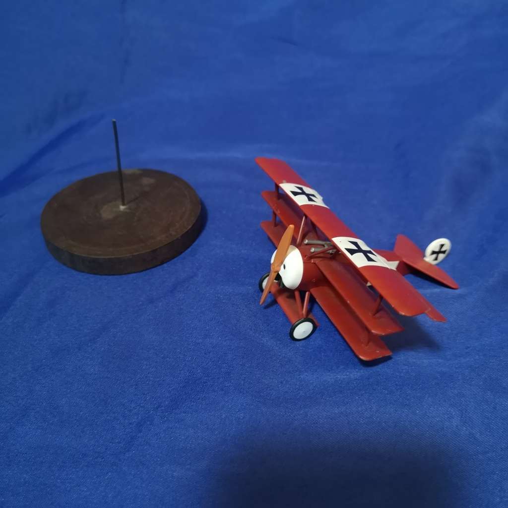 Fokker DR.1 (DR.I) Red Baron Triplane 1/63 Scale Vintage Diecast Model