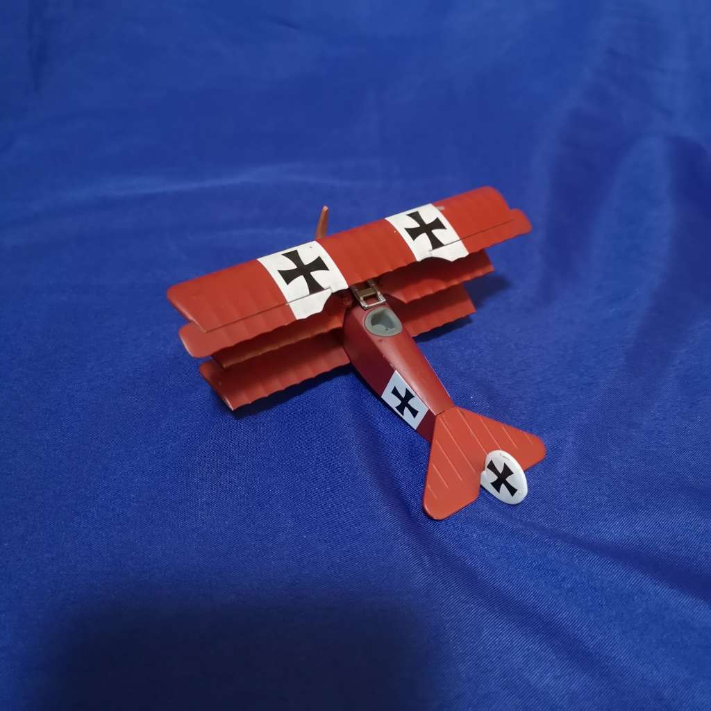 Fokker DR.1 (DR.I) Red Baron Triplane 1/63 Scale Vintage Diecast Model