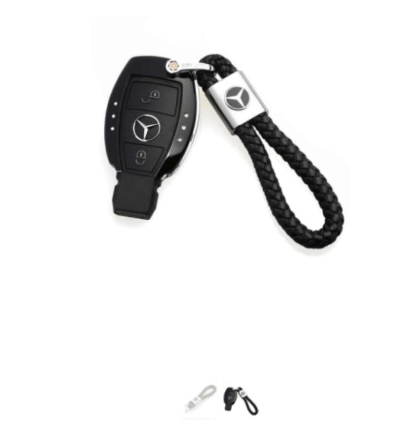 Mercedes Rope Key Ring Holder  With mini screwdriver