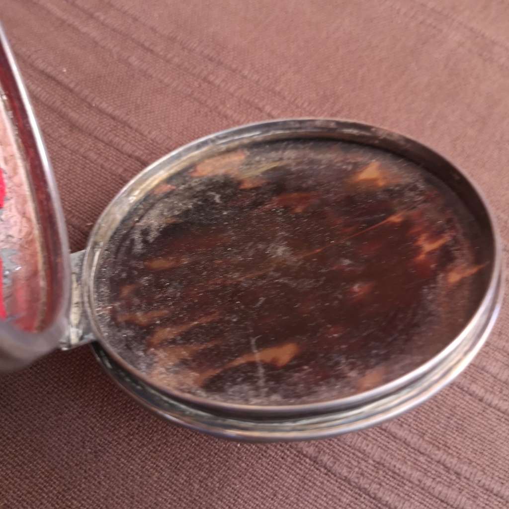 1920s Rare Find Sterling Silver Tortoiseshell Jewellery box