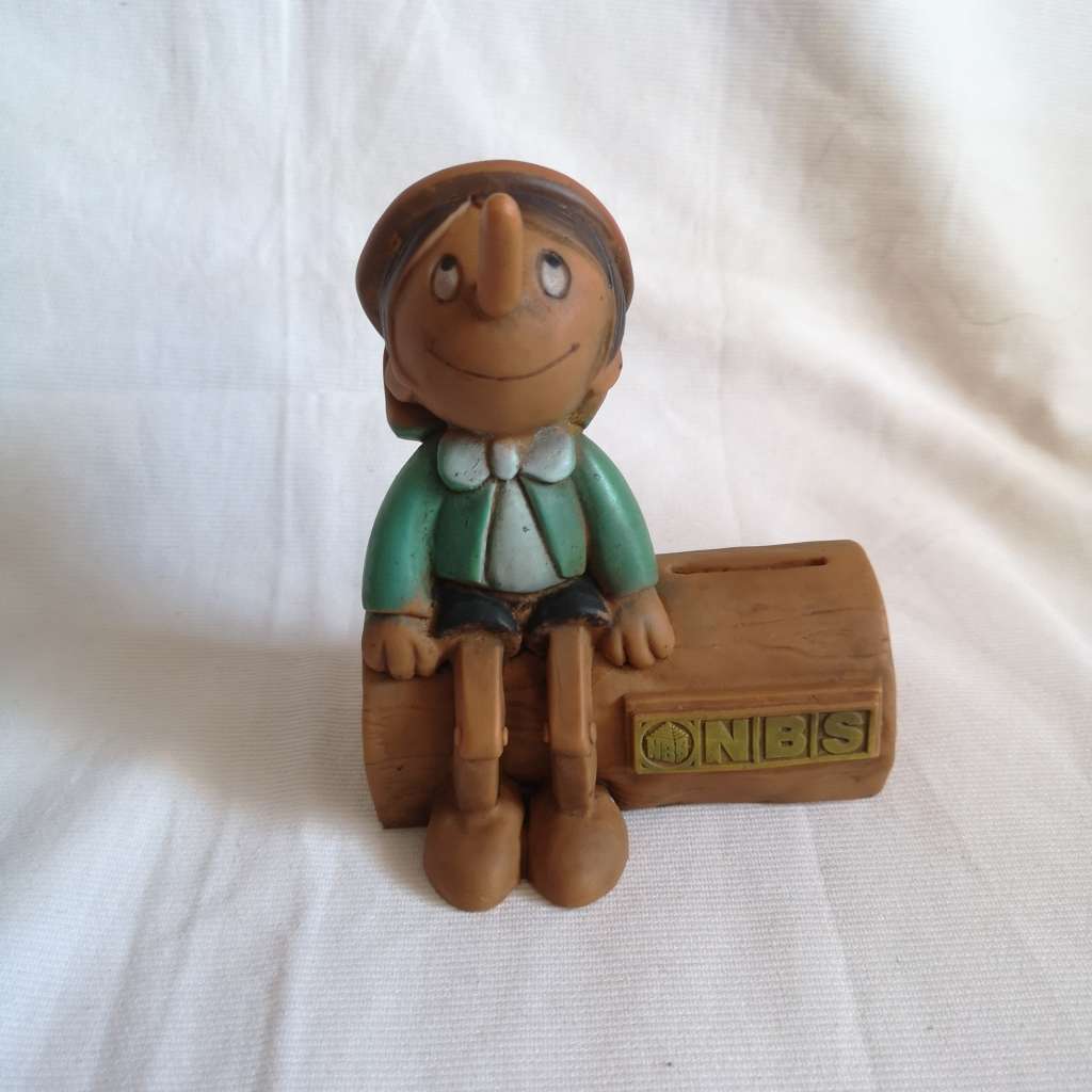 NBS PINOCCHIO MONEY BOX by PRIMA TOYS from the 1979 Apollo Film