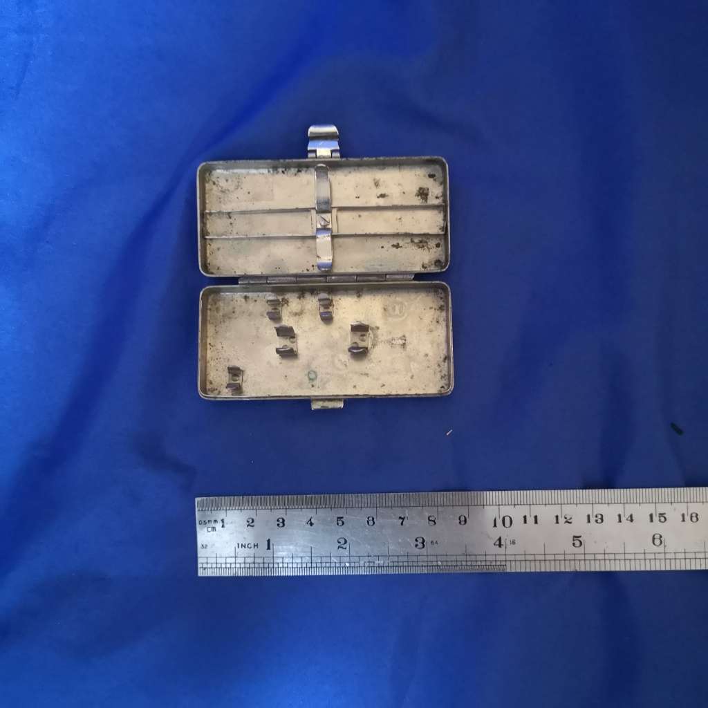 WW1 PD & Co British Made Military Medics Morphine kit- Case only