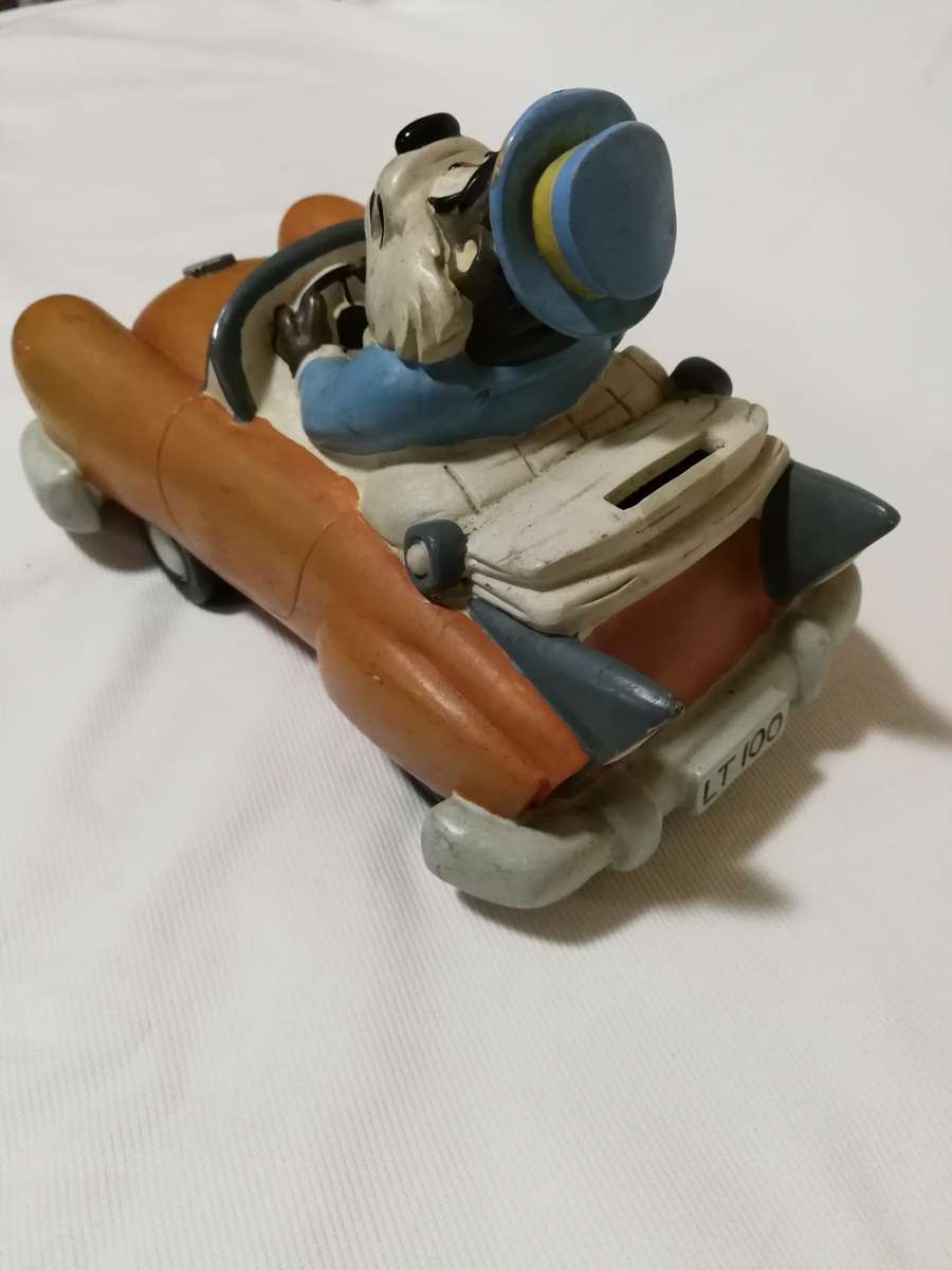 Rare 1994 Warner Bros Tasmanian Devil Taz Coin Car Piggy Bank