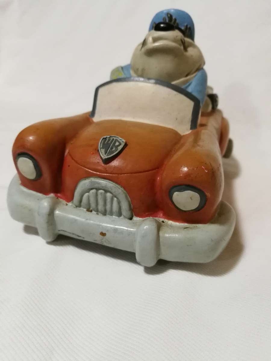 Rare 1994 Warner Bros Tasmanian Devil Taz Coin Car Piggy Bank