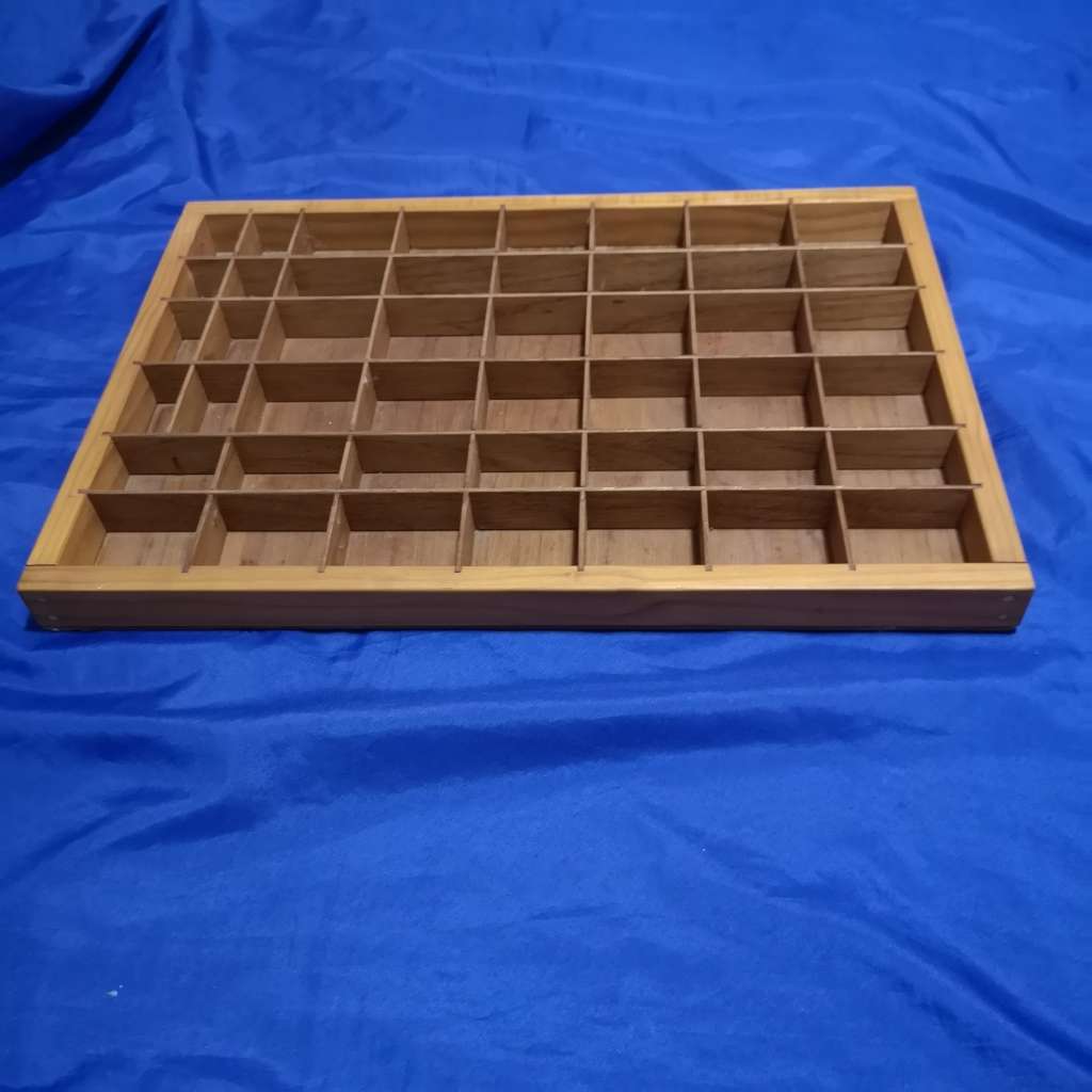 Printers Tray/ Beads Tray Oregon pine framework