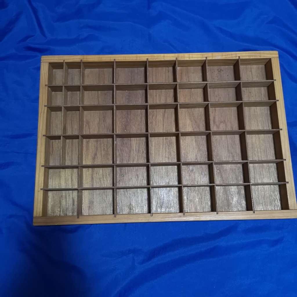 Printers Tray/ Beads Tray Oregon pine framework