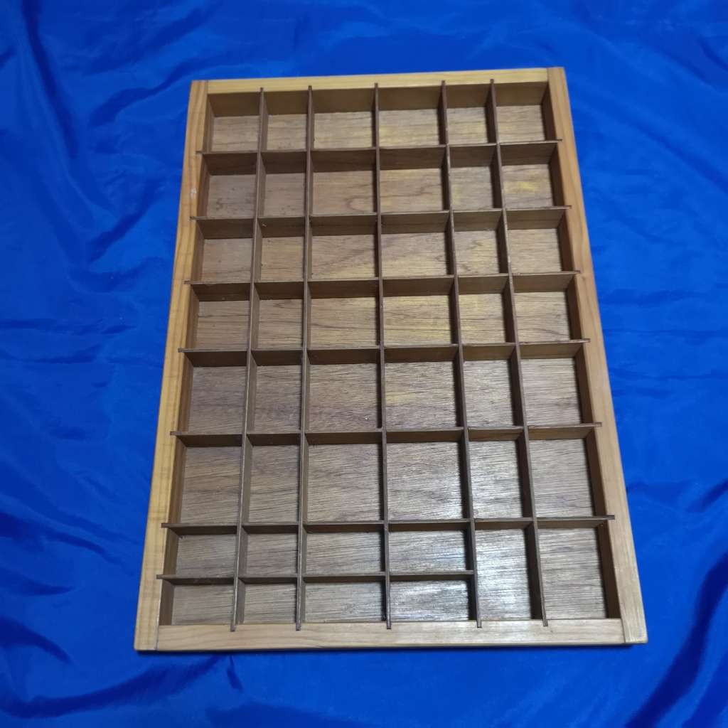 Printers Tray/ Beads Tray Oregon pine framework