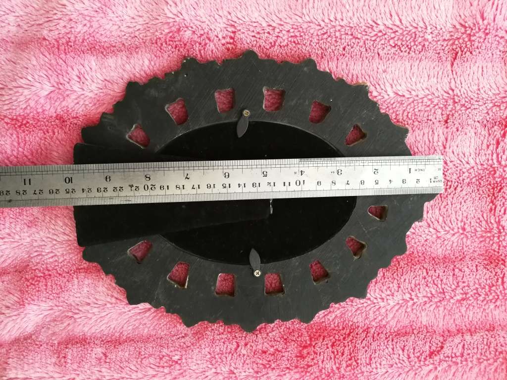 Ornate photo frame with mirror squares- Vintage