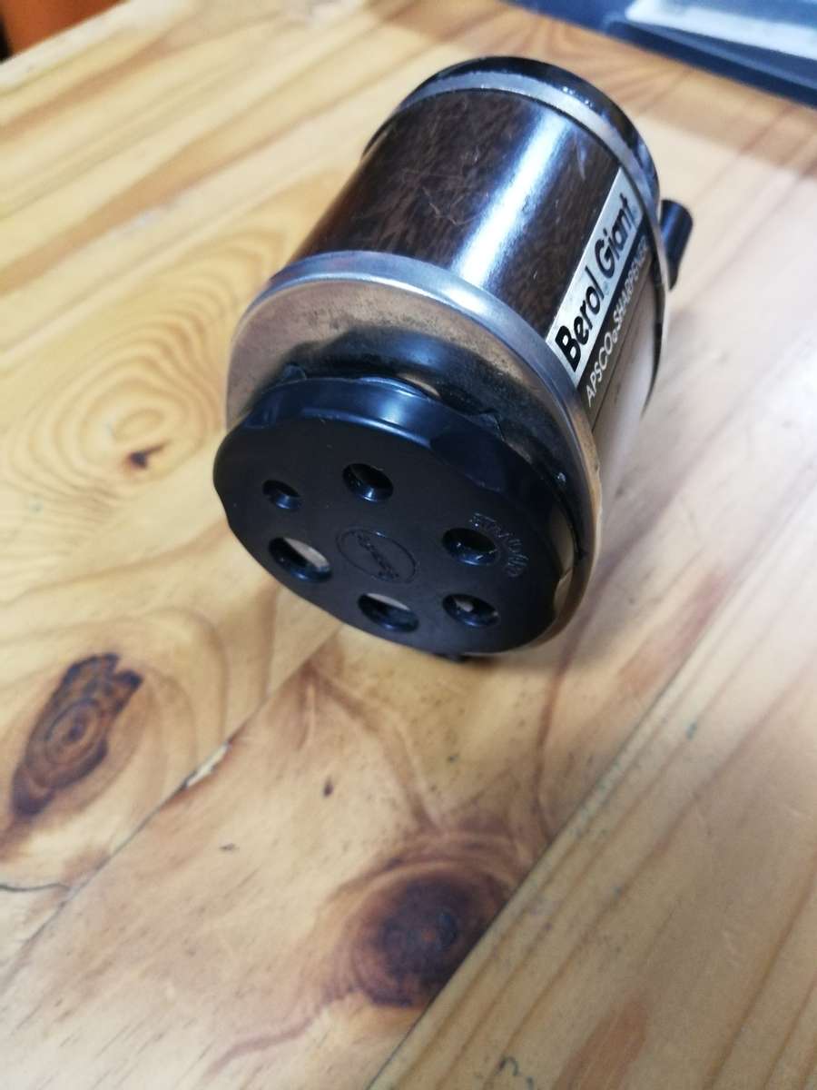 Vintage Berol Giant Apsco Pencil Sharpener ~ Faux Wood Grain ~ 6 Hole Used NICE