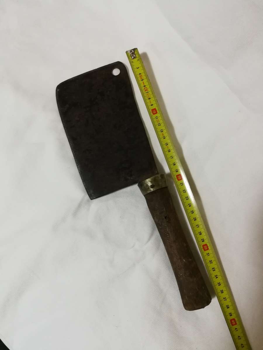 Antique meat cleaver. Brades Co- No2 England. Old and rustic.
