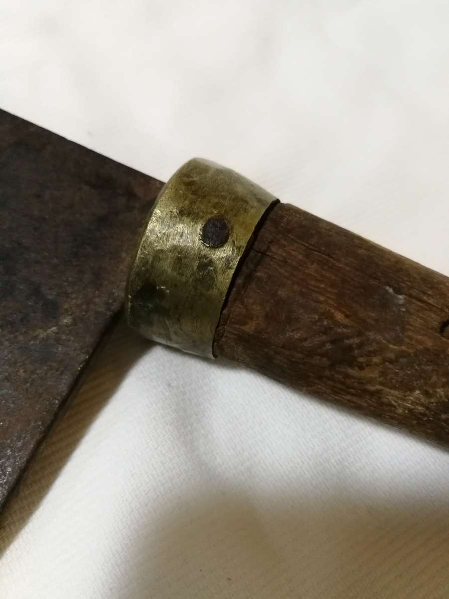 Antique meat cleaver. Brades Co- No2 England. Old and rustic.