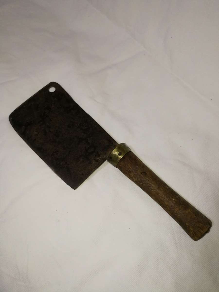 Antique meat cleaver. Brades Co- No2 England. Old and rustic.