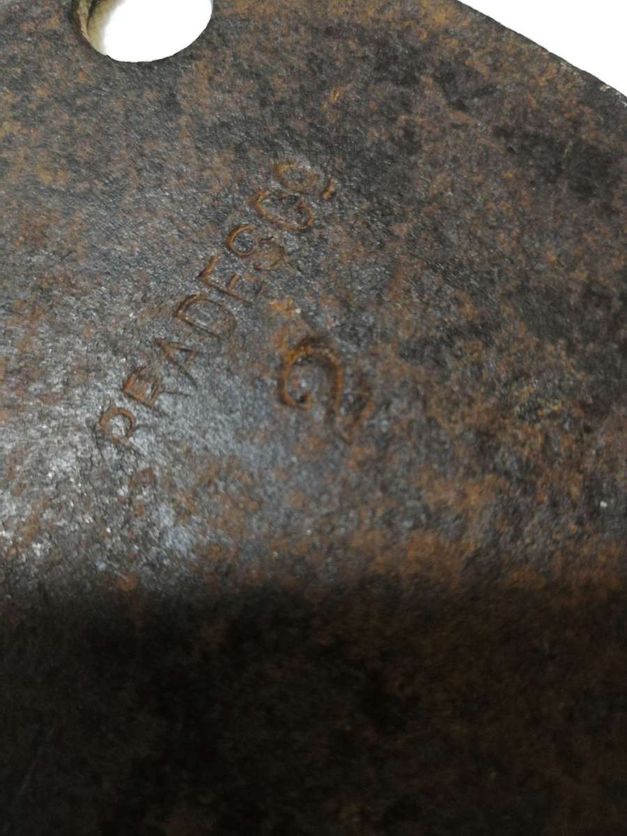 Antique meat cleaver. Brades Co- No2 England. Old and rustic.