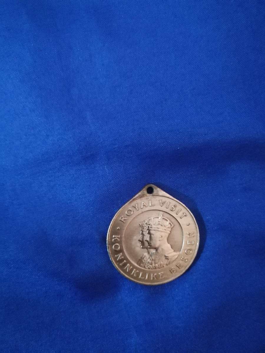 Post WW2 1947 Union Of South Africa Royal Visit Bronze Medal