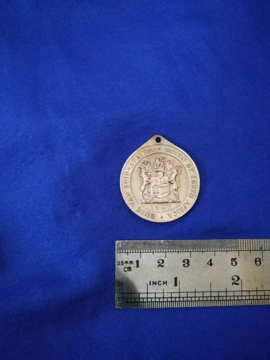 Post WW2 1947 Union Of South Africa Royal Visit Bronze Medal
