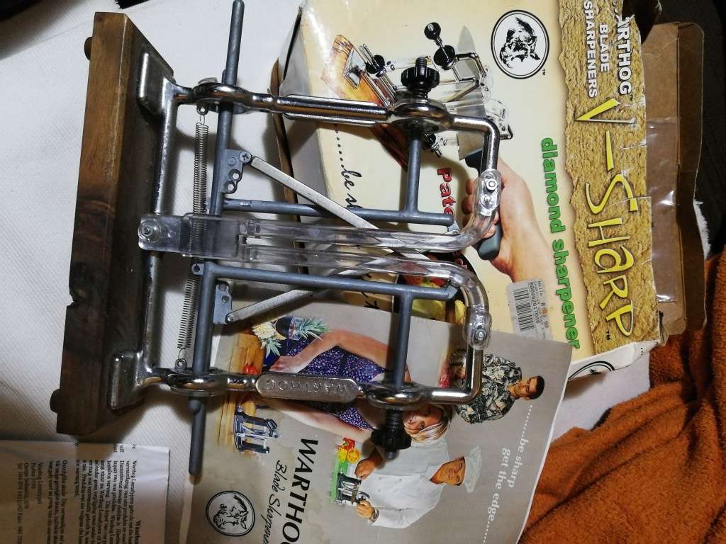 Vintage WARTHOG V-Sharp Diamond Knife Sharpener