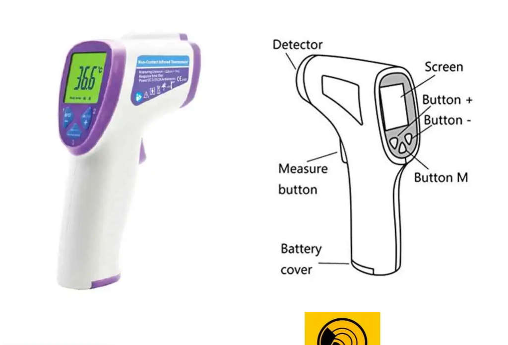 Non Contact IR Thermometer- Forehead- 1 sec Measuring- Professional