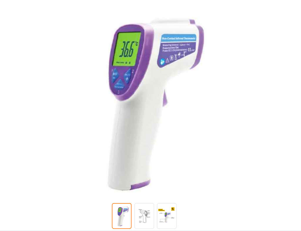 Non Contact IR Thermometer- Forehead- 1 sec Measuring- Professional