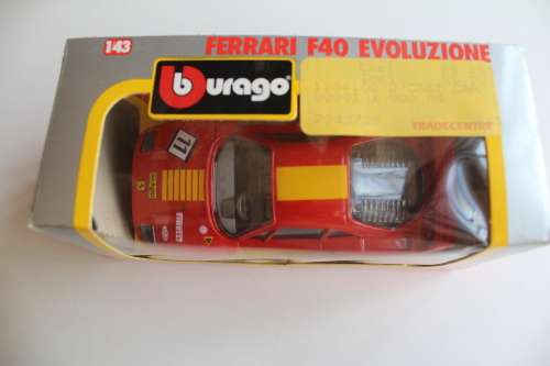 Burago Ferrari F40 Evoluzione 1/43 Mint in Box
