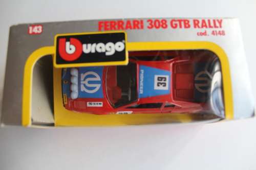 Burago Ferrari 308 GTB Rally 1/43 Mint in Box