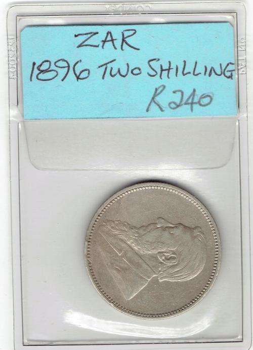 ZAR 1896 Two Shilling