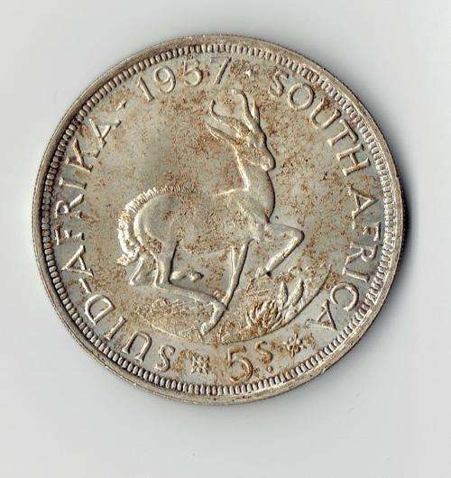 1957 Five Shillings