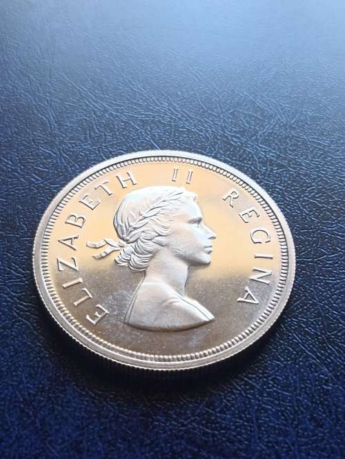 SA UNION 1954 FIVE SHILLING