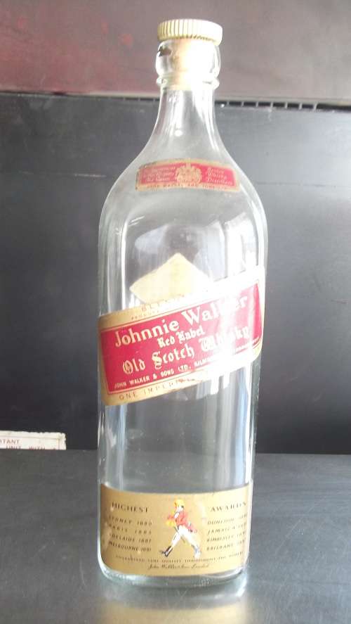 JOHNNIE WALKER ONE IMPERIAL HALF GALLON WHISKEY BOTTLE
