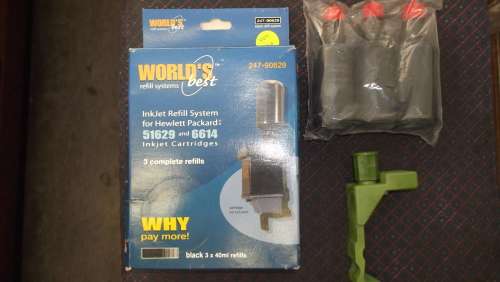 HP INKJET REFILL SYSTEM FOR HP 51629 AND 6614 CARTRIDGES ( BLACK )