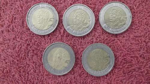 COINS : SOUTH AFRICAN R5 MANDELA 2008