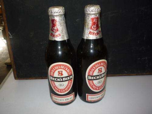 TWO BOTTLES OF BECK'S BIER - STILL SEALED