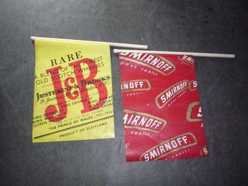 Smirnoff Vodka & J&B Whiskey P.V.C Flags - Size: 400 x 600mm