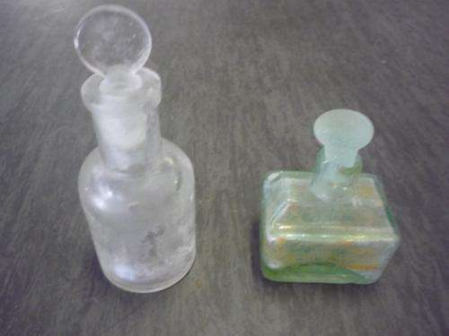 2 X ANTIQUE INK BOTTLES