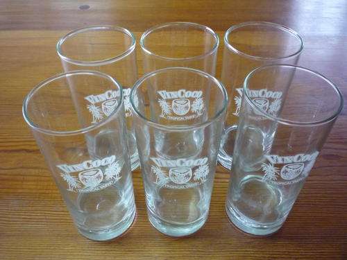 6 X VIN COCO GLASSES