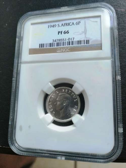 1949 6d PF 66