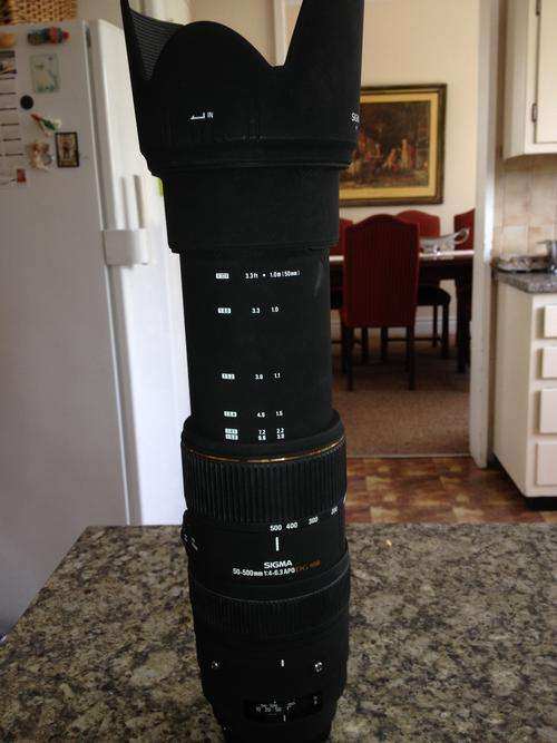 Sigma lens for Canon 50-500mm