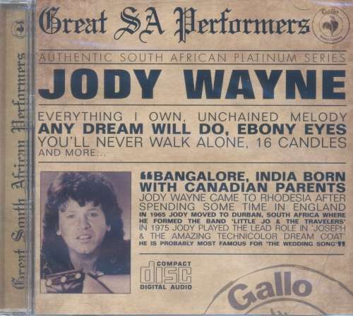 Jody Wayne - Great South African Performers (CD)