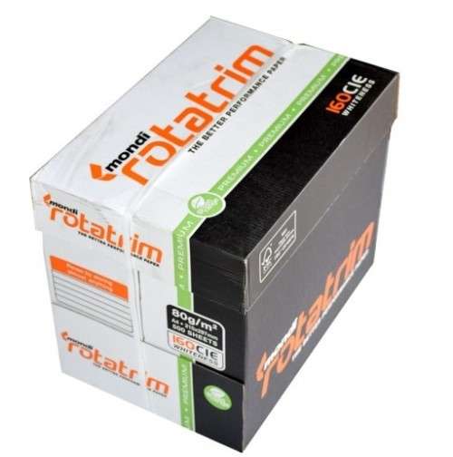 Mondi Rotatrim A4 Copy / Office Paper  - Box of 5 Reams