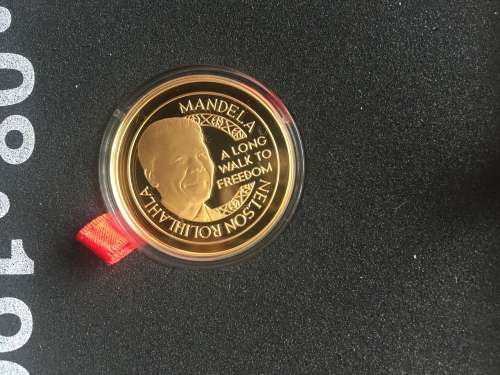 Mandela capture site 1/2 ounce gold coin.